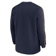 West Virginia Nike Sideline Coach Long Sleeve Crew Top